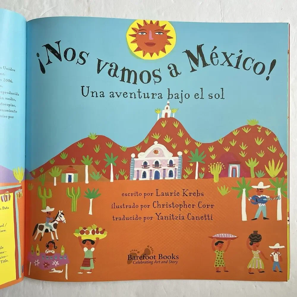 Set of 2 Childrens Books in Spanish Nos Vamos a Mexico and Descubre Barcelona